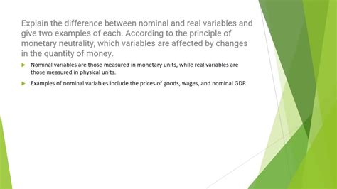 Solved Explain The Difference Between Nominal And Real Variables And