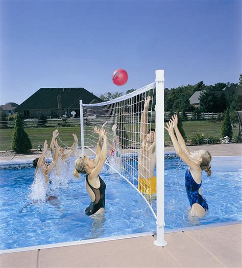 Dunnrite Deck Volly Regulation Pool Volleyball Game Set Pool Supply Mall