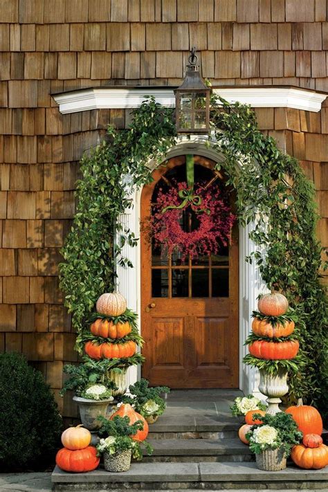 Front Doors That Wow Fall Decor Fall Decor Pumpkin Topiary Autumn