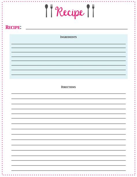 Free Printable Recipe Cards Organize Your Kitchen Recipe Cards