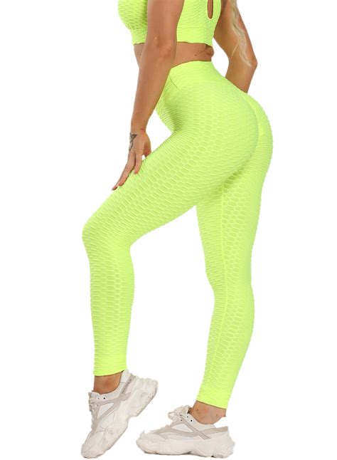 High Waist Textured Ruched Women Yoga Pants Justfittoo