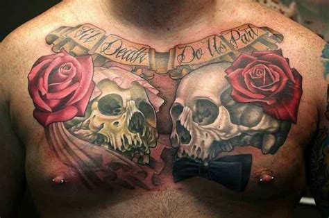 Skull Chest Tattoo Designs Ideas And Meaning Tattoos For You
