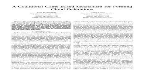 A Coalitional Game Based Mechanism For Forming Coalitional Game Based