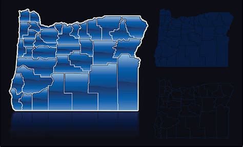 Oregon Counties Map Illustrations Royalty Free Vector Graphics And Clip