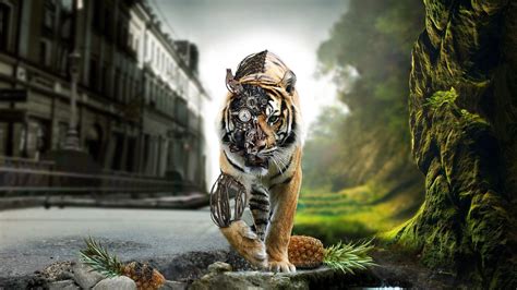 Fantasy Art Tiger Animals Wallpapers Hd Desktop And Mobile Backgrounds