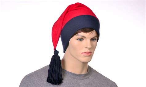 Red Navy Phrygian Cap Liberty Hat Fleece Stocking Cap with Tassel Mens ...