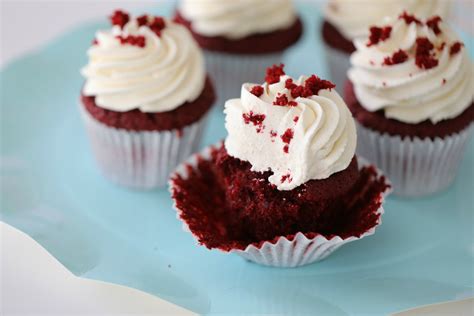 Red Velvet Cupcakes With Vanilla Frosting Passion For Baking Get