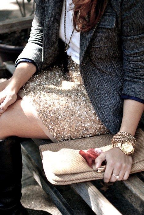 Extremely Stylish Looks With Sequin Skirt Fashion Style Sparkly Skirt