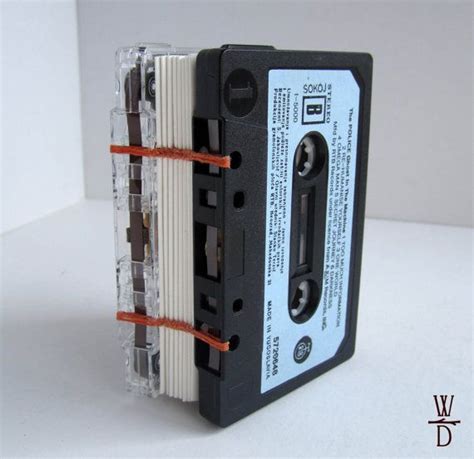 Recycled Compact Cassette Booklet Etsy In 2020 Cassette Tapes