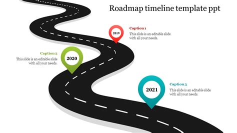 Road Timeline Powerpoint Template