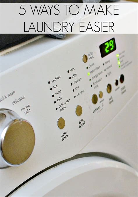 Ways To Make Laundry Easier