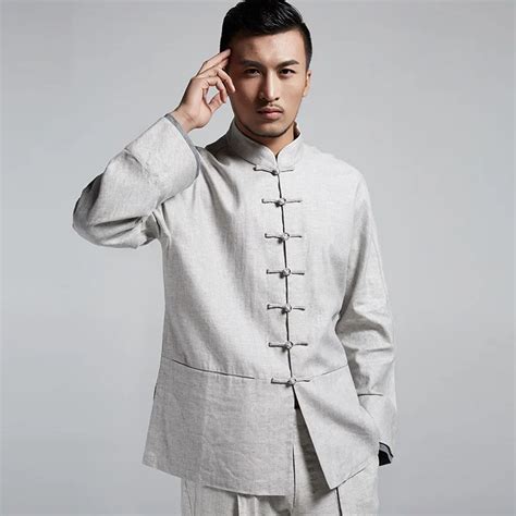 Chinese Style Chinese Kung Fu Shirt Fashion Wild Fold Sleeve Shirt