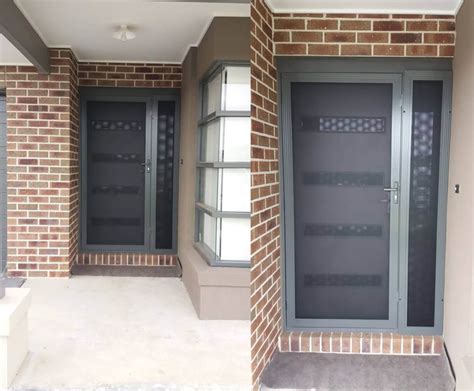 Perforated Aluminium Security Doors Aaa Security Doors And Blinds