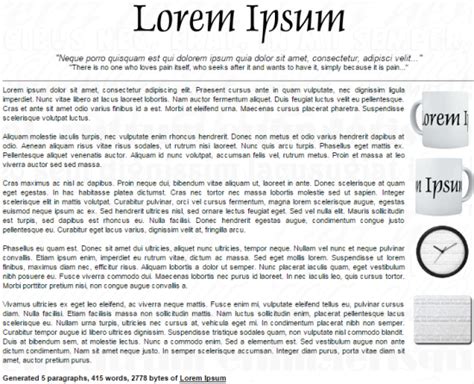 5 Free Lorem Ipsum Generator Websites