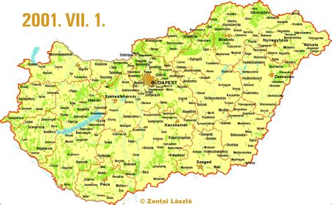 Arcmagyarország vektor térkép részletes tartalma: Nyomtatható Magyarország Térkép - Európa Térkép