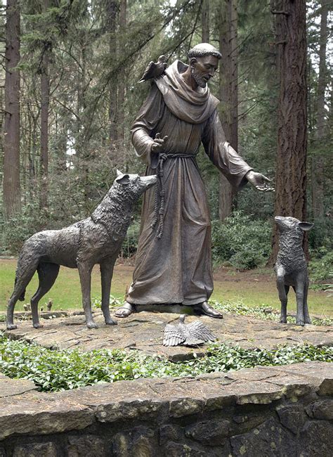 Statue Of St Francis Of Assisi By Gino Rigucci