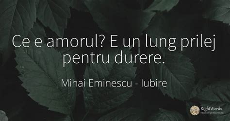Citate De Mihai Eminescu Despre Iubire
