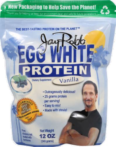 Jay Robb Vanilla Egg White Protein Powder 12 Oz Marianos