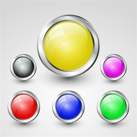 Vector Glossy Buttons 35729628 Vector Art At Vecteezy