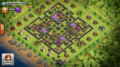 Clash of clans in order to have maximum defense village base building