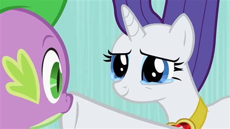 Rarity Hushing Spike Rarity And Spike Happy Cartoon Little Pony