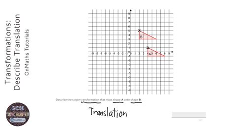 Transformations Describe Translation Grade 4 Onmaths Gcse Maths