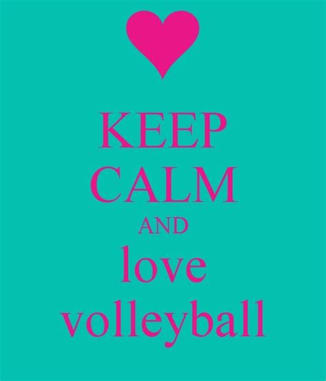 Volleyball Keep Calm And Love Volleyball Calm