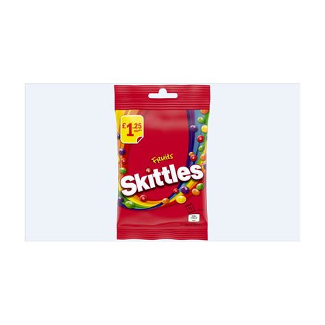 Skittles Vegan Chewy Sweets Fruit Flavoured Treat Bag £125 Pmp 109g