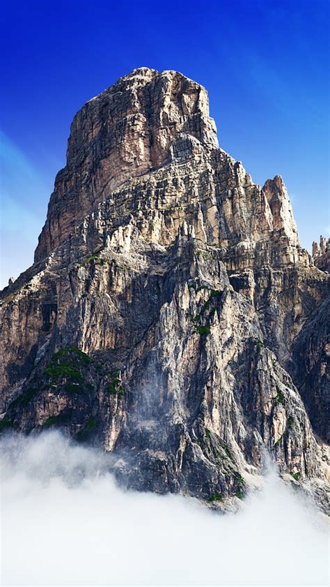Mountain Top In Clouds Iphone Wallpapers Free Download