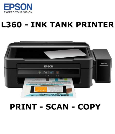 How to update your product's firmware in windows using epson software updater. Epson L360 Inkjet MFP Printer With Inktank - Buy Epson ...