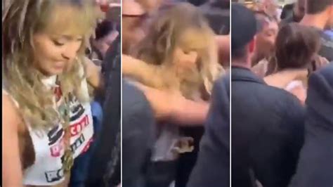 Miley Cyrus Groped By Aggressive Fan In Barcelona In Disturbing Video
