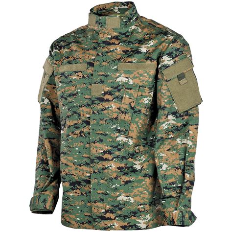 Mfh Acu Ripstop Field Jacket Digital Woodland Acu Military 1st