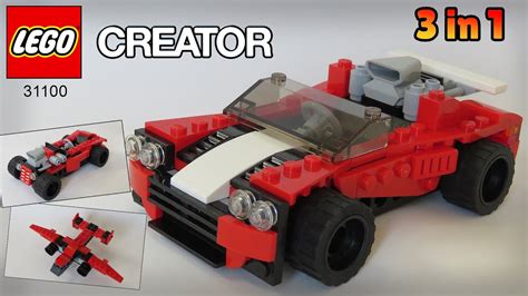 Lego Creator Sports Car Set 31100 Speed Build Instructions 3 In 1