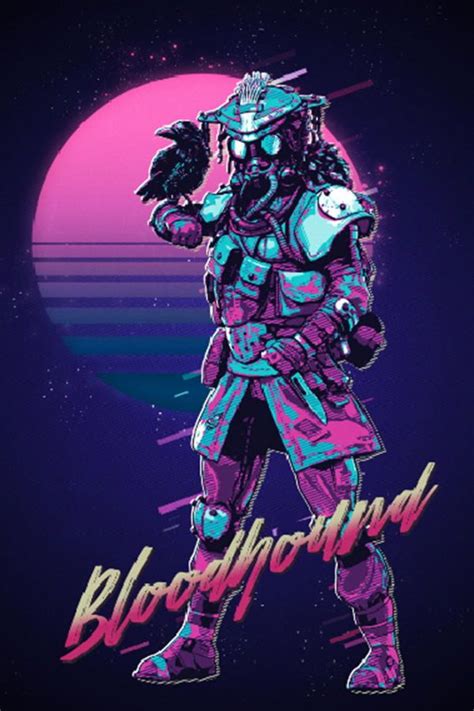 Apex Legends Bloodhound Poster By Ninja Design Displate 80s