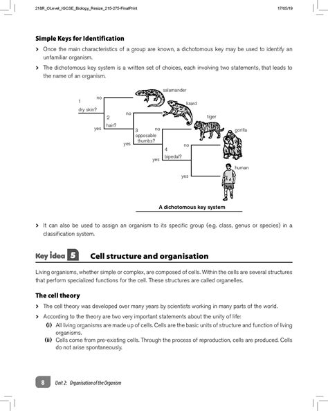 End Of Chapter Questions Biology Answers Igcse Chapter 5 - IGCSE Effective Guide Biology (A Complete Revision) | OpenSchoolbag