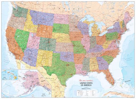 United States of America Political Map - Locked PDF : XYZ Maps