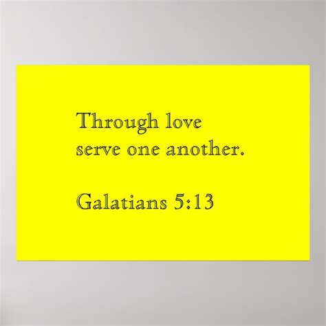 Through Love Serve One Another Print Zazzle