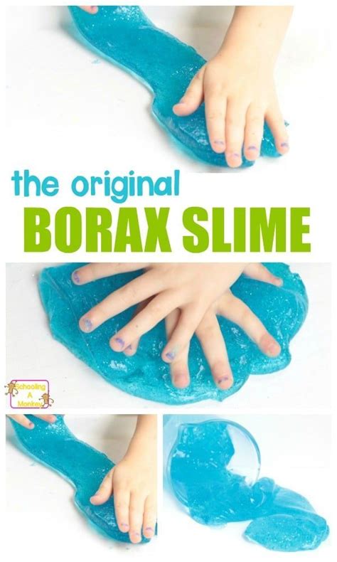 Easy Slime Recipe With Borax The Original Slime Recipe Easy Slime Recipe Borax Slime Easy
