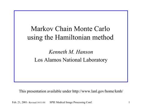 Pdf Markov Chain Monte Carlo Posterior Sampling With The Hamiltonian