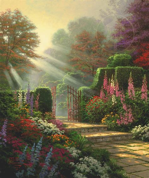 Garden Of Grace By Thomas Kinkade Cv Art And Frame