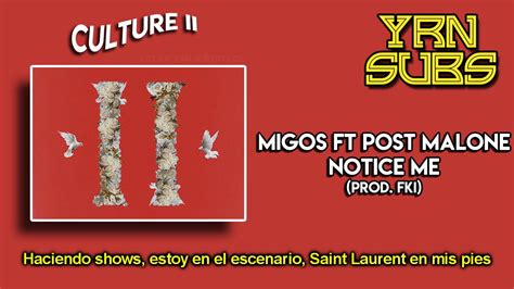 Migos Notice Me Ft Post Malone Subtitulado Al Español Youtube
