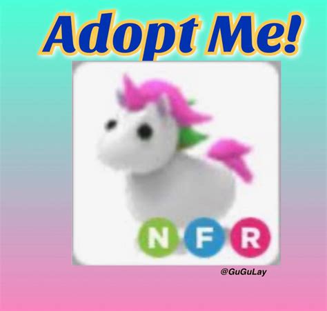2 X Nfr Unicorn Adopt Me Video Gaming Gaming Accessories Game T