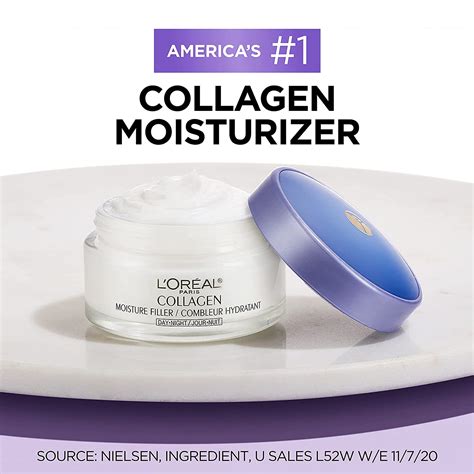 buy l oreal paris skincare collagen face moisturizer day and night cream anti aging face neck