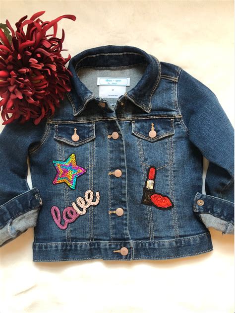 Custom Kids Denim Jackets With Patches And Appliques Etsy