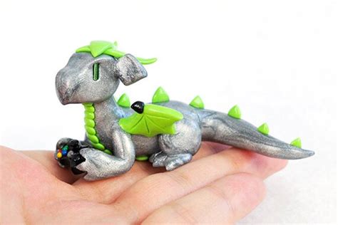 Xbox Gamer Dragon With An Xbox One Controller Made To Order