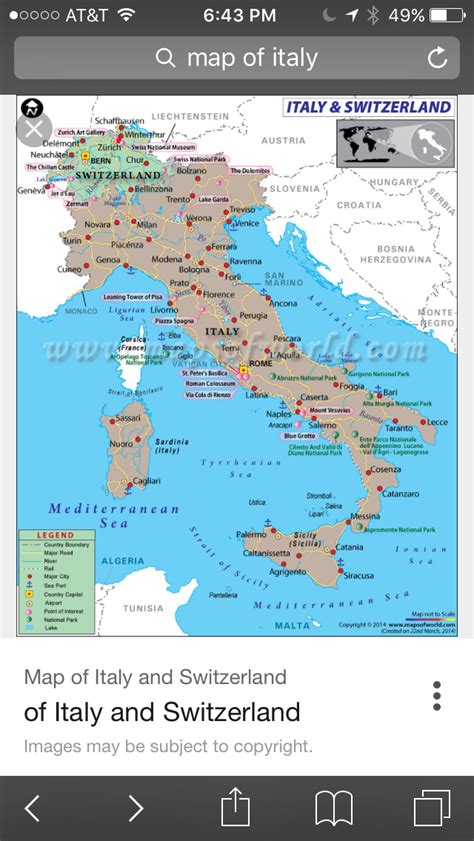 Map Of Italy And Switzerland With Cities Us States Map