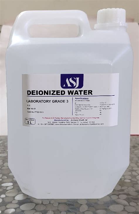 Deionized Water For Chemical Laboratory Purity 9999 At Rs 15