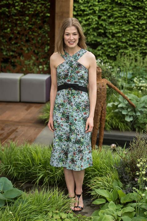 Rosamund Pike At The 2016 Rhs Chelsea Flower Show At The Royal Chelsea