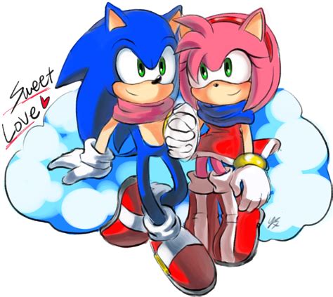 Aww They Look So Cute Sonic And Amy