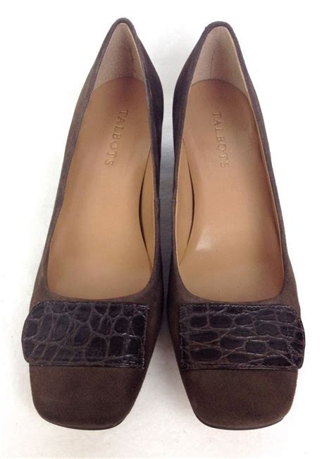 Talbots Shoes Womens 8 Brown Leather Heels Talbots Pumpsclassics